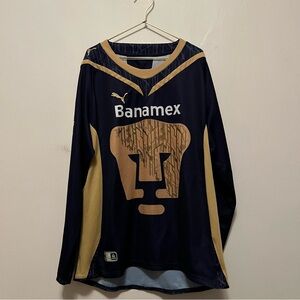 Puma‎ Pumas UNAM Long Sleeve Soccer Football Jersey Size Large Mexico